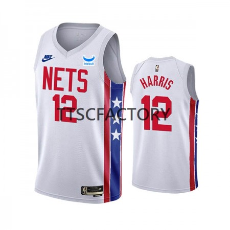 Maillot Basket Brooklyn Nets Joe Harris 12 Nike 2022-23 Classic Edition Blanc Swingman - Homme